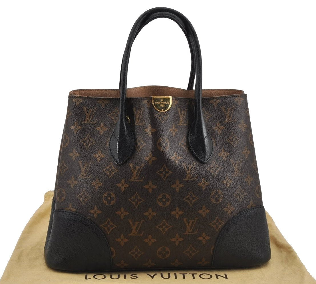 Authentic Louis Vuitton Monogram Macassar Flandrin 2Way Hand Bag M41595 LV 4807J