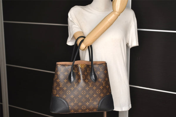 Authentic Louis Vuitton Monogram Macassar Flandrin 2Way Hand Bag M41595 LV 4807J