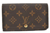 Auth Louis Vuitton Monogram Porte Monnaie Billets Tresor Wallet M61730 LV 4807K