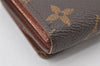 Auth Louis Vuitton Monogram Porte Monnaie Billets Tresor Wallet M61730 LV 4807K