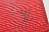 Authentic Louis Vuitton Epi Porte Tresor Etui Papier Wallet Red M63717 LV 4808K