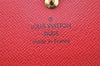 Authentic Louis Vuitton Epi Porte Tresor Etui Papier Wallet Red M63717 LV 4808K