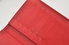 Authentic Louis Vuitton Epi Porte Tresor Etui Papier Wallet Red M63717 LV 4808K