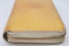 Authentic Louis Vuitton Vernis Zippy Wallet Long Purse Yellow M90142 LV 4809K