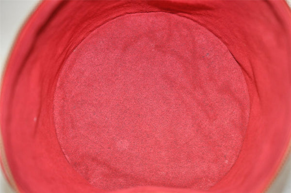 Authentic Louis Vuitton Epi Cannes Red Cosmetic Hand Bag Purse M48037 Junk 4810I