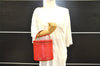 Authentic Louis Vuitton Epi Cannes Red Cosmetic Hand Bag Purse M48037 Junk 4810I