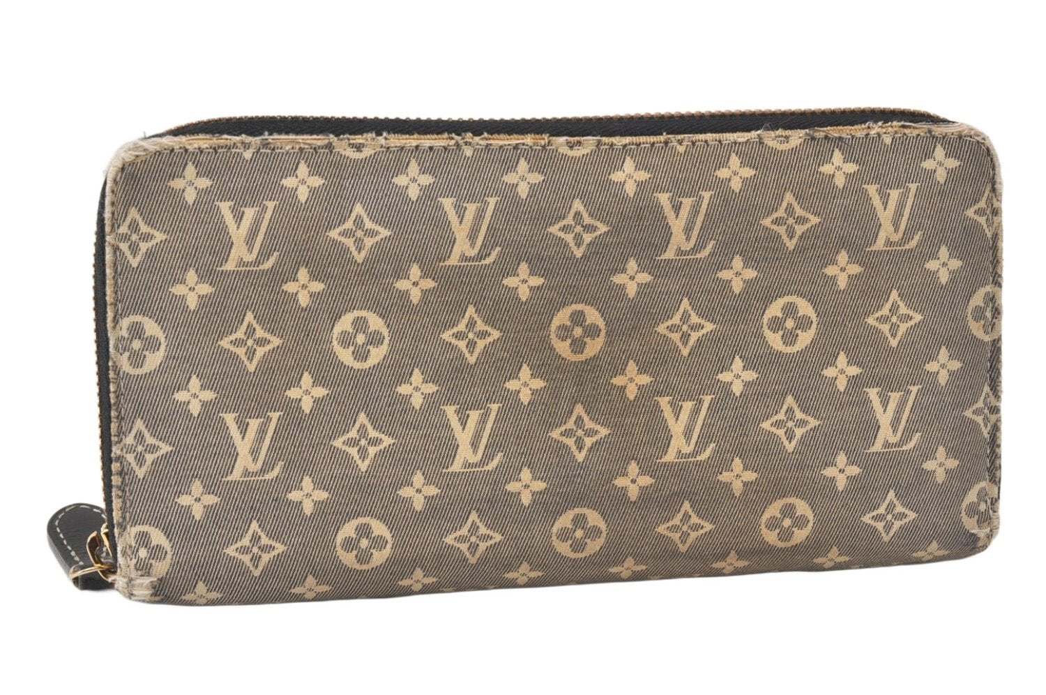 Authentic Louis Vuitton Monogram Idylle Zippy Wallet Blue M63010 LV 4811K