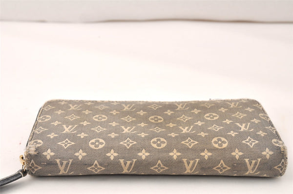 Authentic Louis Vuitton Monogram Idylle Zippy Wallet Blue M63010 LV 4811K