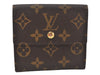 Authentic Louis Vuitton Monogram Portefeuille Elise Wallet M61654 LV Junk 4812K