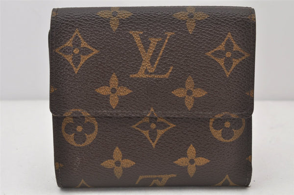 Authentic Louis Vuitton Monogram Portefeuille Elise Wallet M61654 LV Junk 4812K