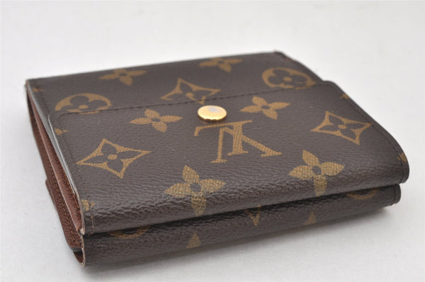 Authentic Louis Vuitton Monogram Portefeuille Elise Wallet M61654 LV Junk 4812K