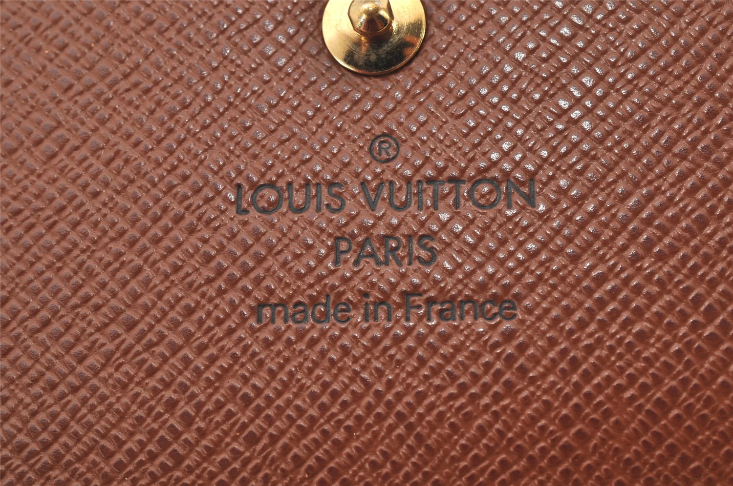 Authentic Louis Vuitton Monogram Portefeuille Elise Wallet M61654 LV Junk 4812K