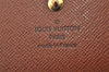 Authentic Louis Vuitton Monogram Portefeuille Elise Wallet M61654 LV Junk 4812K