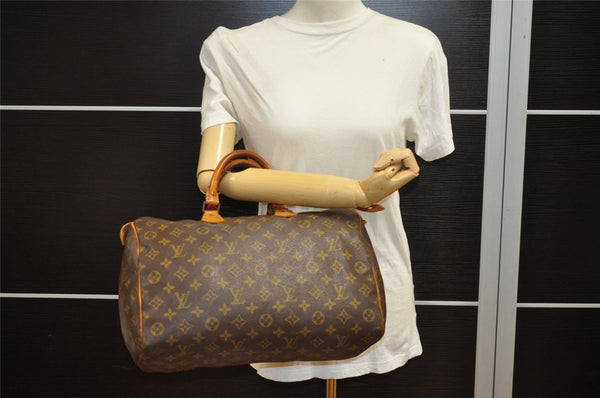 Authentic Louis Vuitton Monogram Speedy 35 Hand Boston Bag Old Model LV 4813I