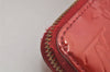 Authentic Louis Vuitton Vernis Zippy Wallet Long Purse Red M91981 LV 4813K