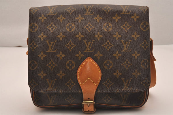 Authentic Louis Vuitton Monogram Cartouchiere GM M51252 Shoulder Cross Bag 4814J