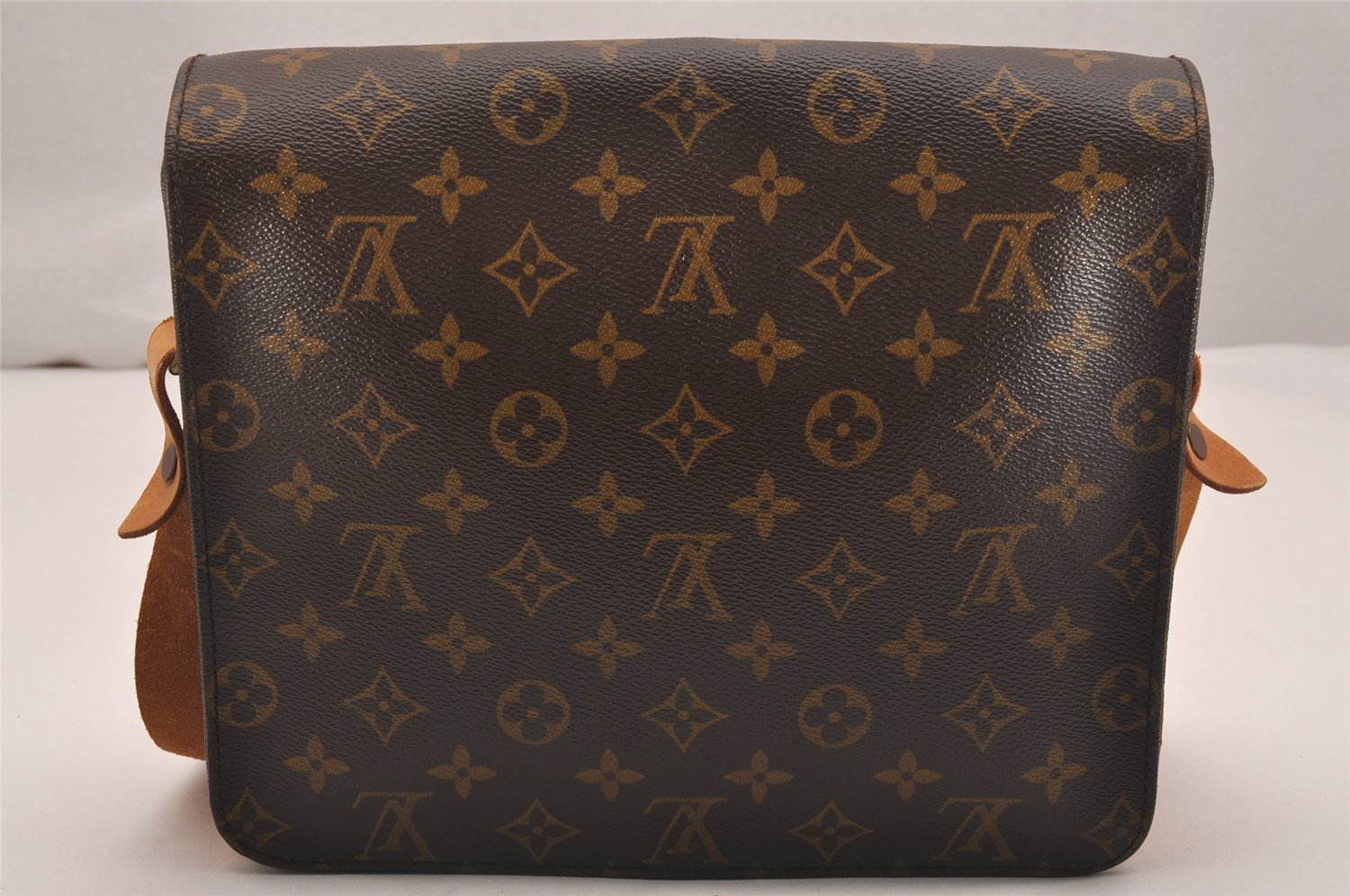 Authentic Louis Vuitton Monogram Cartouchiere GM M51252 Shoulder Cross Bag 4814J
