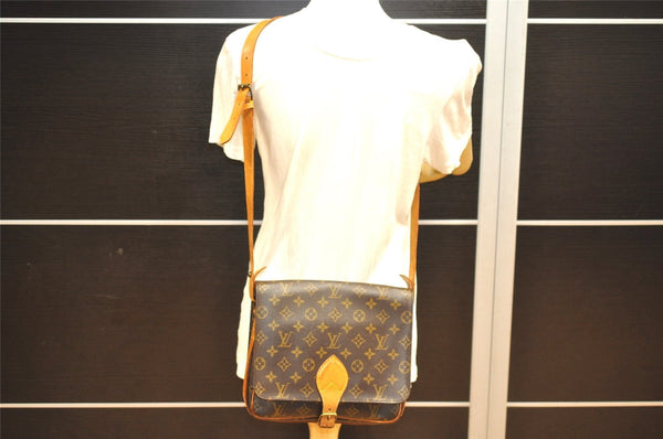Authentic Louis Vuitton Monogram Cartouchiere GM M51252 Shoulder Cross Bag 4814J