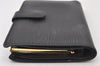 Auth Louis Vuitton Epi Porte Monnaie Billets Viennois Wallet M63242 Black 4814K