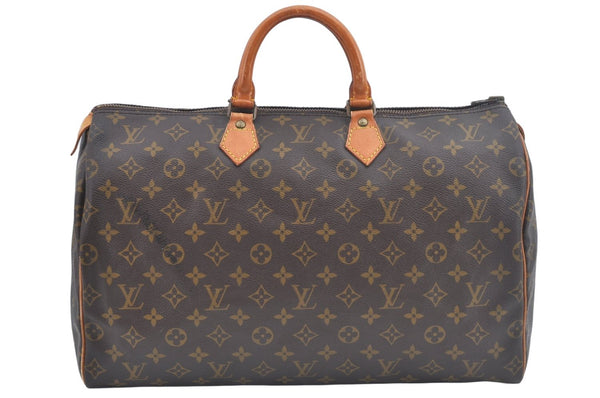 Authentic Louis Vuitton Monogram Speedy 40 Hand Boston Bag Old Model LV 4815I