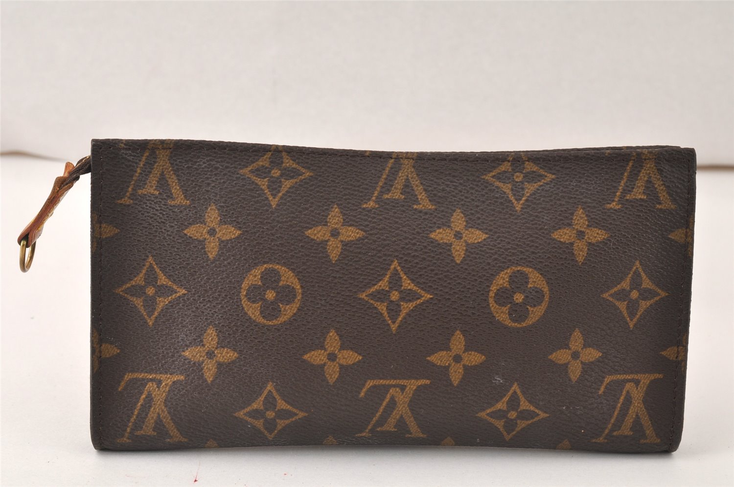 Authentic Louis Vuitton Monogram Pouch For Bucket GM LV Junk 4815K
