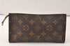 Authentic Louis Vuitton Monogram Pouch For Bucket GM LV Junk 4815K