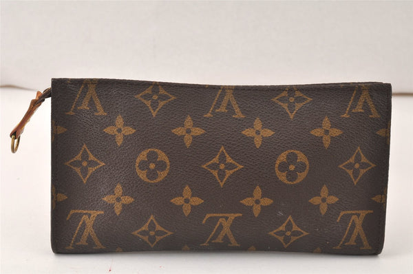 Authentic Louis Vuitton Monogram Pouch For Bucket GM LV Junk 4815K