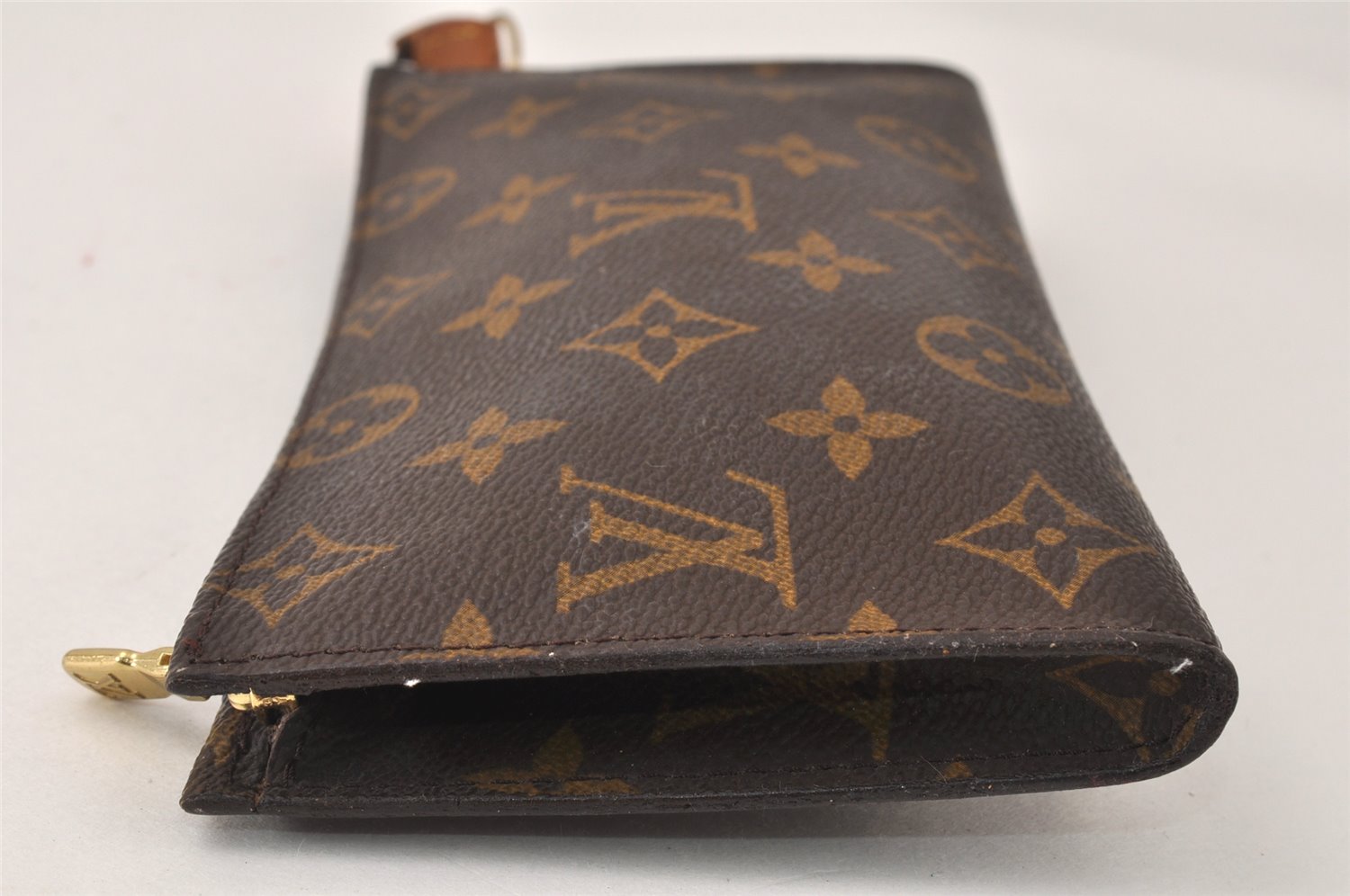 Authentic Louis Vuitton Monogram Pouch For Bucket GM LV Junk 4815K
