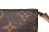 Authentic Louis Vuitton Monogram Pouch For Bucket GM LV Junk 4815K
