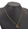 Authentic Christian Dior Gold Tone Chain Pendant Necklace CD 4816J