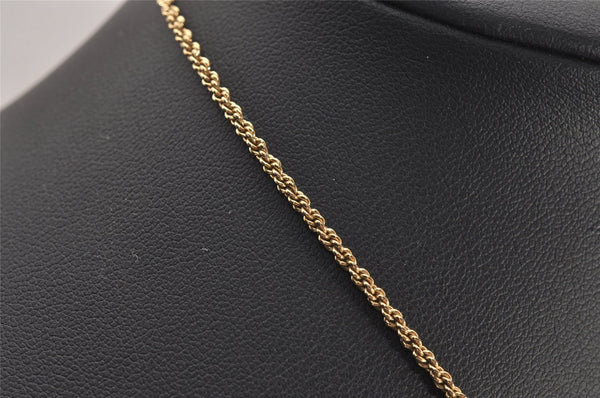 Authentic Christian Dior Gold Tone Chain Pendant Necklace CD 4816J