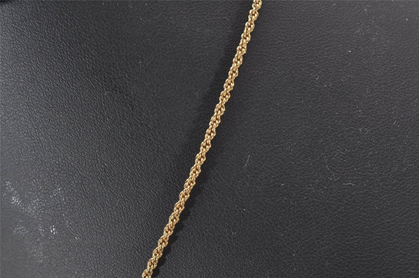 Authentic Christian Dior Gold Tone Chain Pendant Necklace CD 4816J