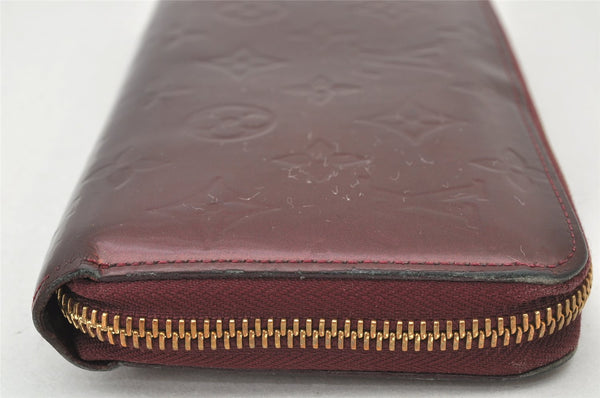 Authentic Louis Vuitton Vernis Zippy Wallet Long Purse Brown M93522 LV 4816K