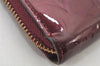 Authentic Louis Vuitton Vernis Zippy Wallet Long Purse Brown M93522 LV 4816K