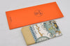 Authentic HERMES Carre 90 Scarf "L'Hiver en Poste" Silk Beige Paper Bag 4821J