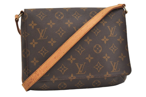 Authentic Louis Vuitton Monogram Musette Tango Shoulder Bag M51257 LV 4822J