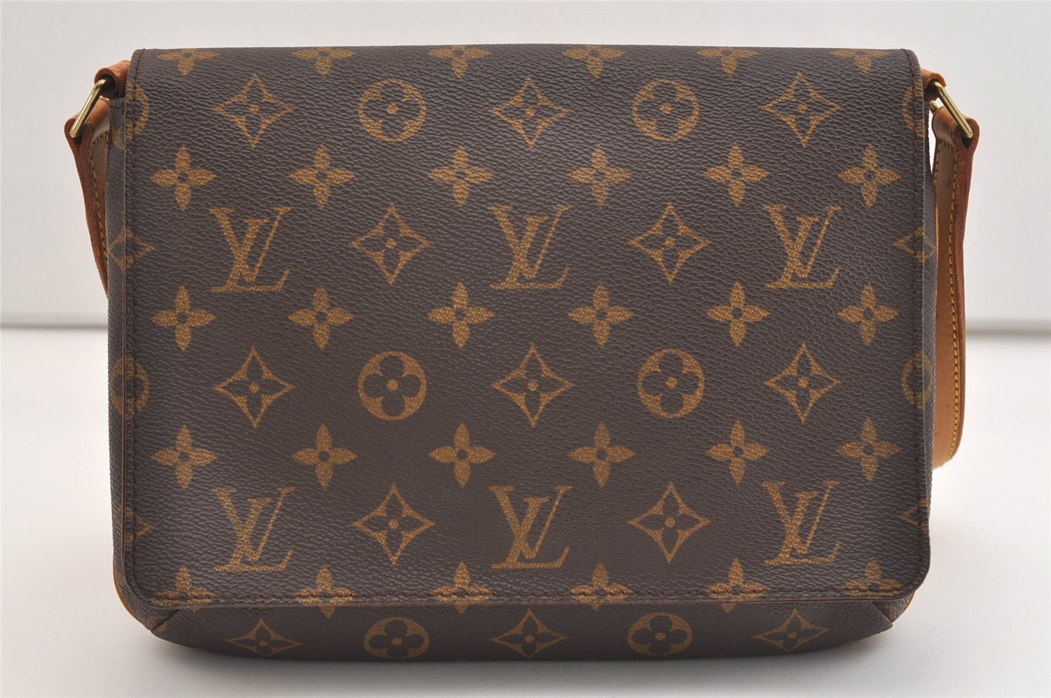 Authentic Louis Vuitton Monogram Musette Tango Shoulder Bag M51257 LV 4822J