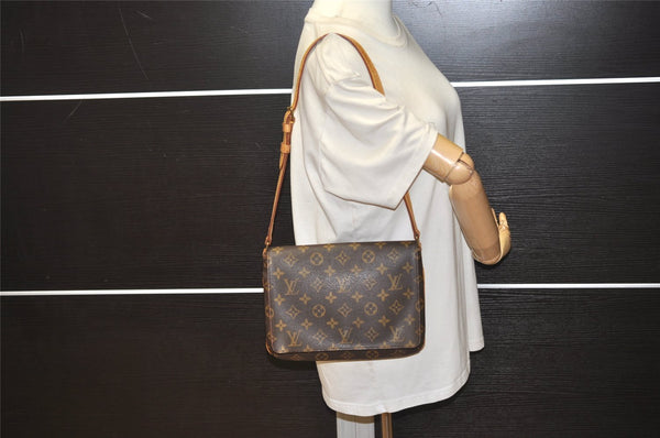 Authentic Louis Vuitton Monogram Musette Tango Shoulder Bag M51257 LV 4822J