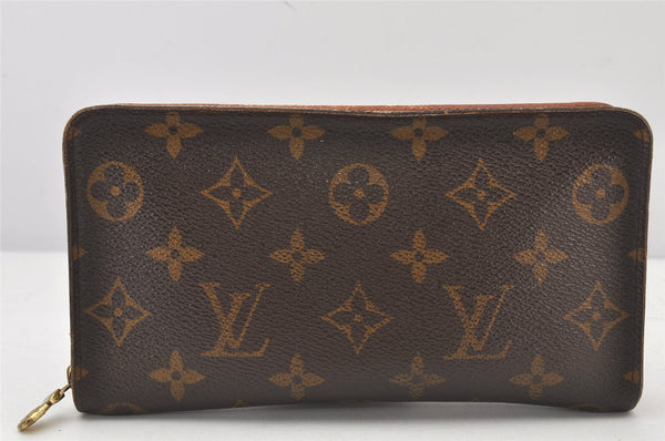 Authentic Louis Vuitton Monogram Long Bifold Wallet Purse LV 10Set 4822K