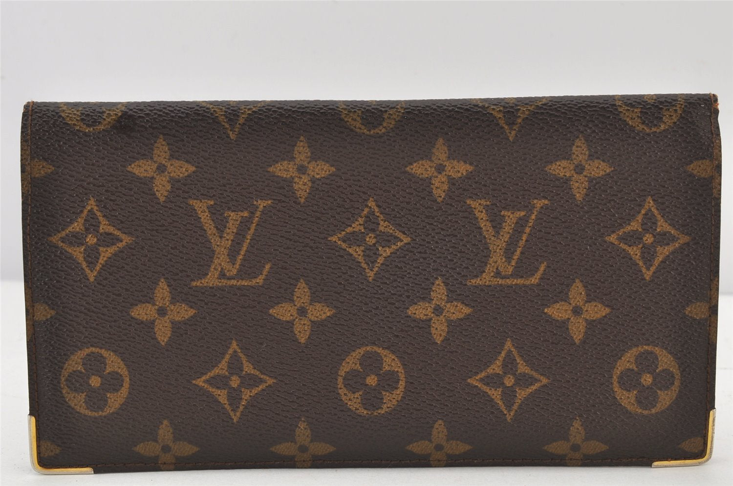 Authentic Louis Vuitton Monogram Long Bifold Wallet Purse LV 10Set 4822K