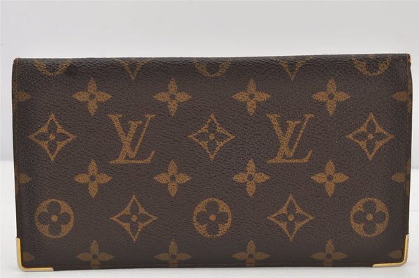 Authentic Louis Vuitton Monogram Long Bifold Wallet Purse LV 10Set 4822K