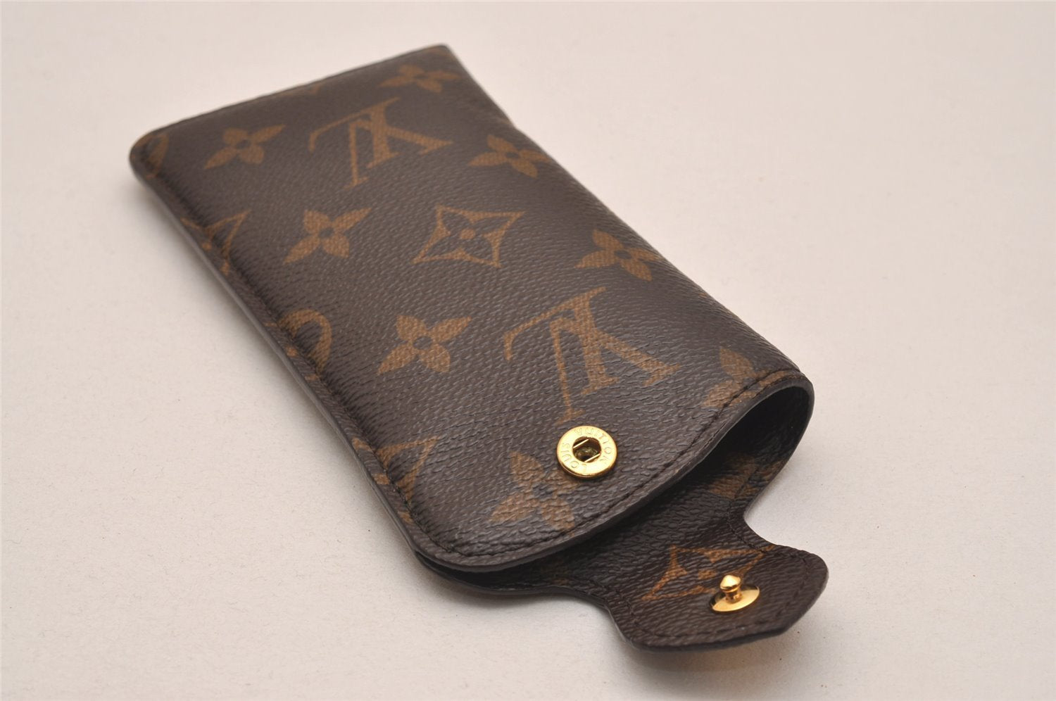 Authentic Louis Vuitton Monogram Etui Lunette PM Glasses Case M66545 LV 4823J