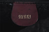 Authentic GUCCI Bamboo 2Way Shoulder Hand Bag Suede Leather Bordeaux Junk 4824I
