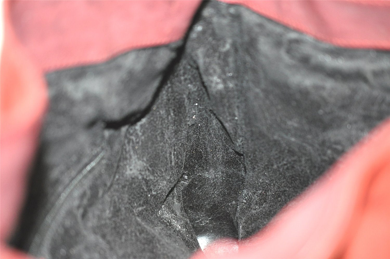 Authentic GUCCI Bamboo 2Way Shoulder Hand Bag Suede Leather Bordeaux Junk 4824I