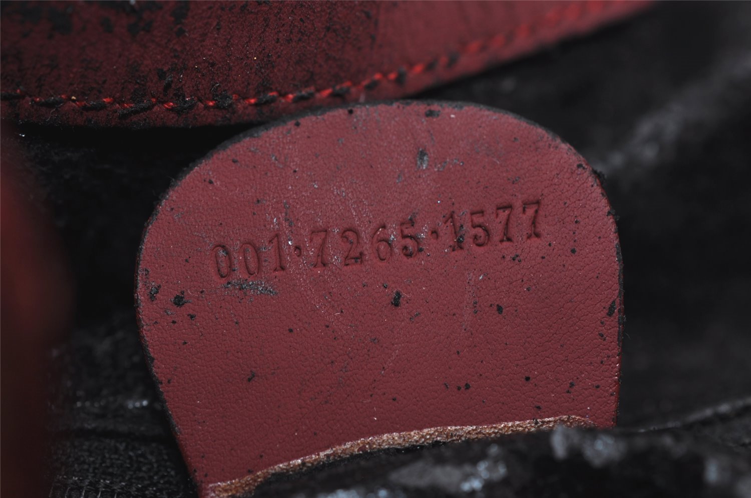 Authentic GUCCI Bamboo 2Way Shoulder Hand Bag Suede Leather Bordeaux Junk 4824I