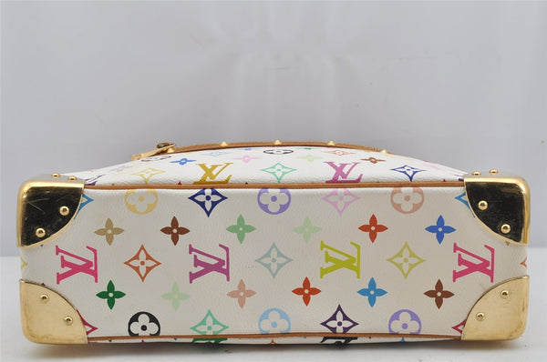 Authentic Louis Vuitton Monogram Multicolor Boulogne Shoulder Bag White LV 4824J