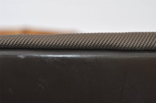 Authentic GUCCI Bamboo Shoulder Hand Bag Purse Nylon Leather Khaki Green 4825I