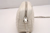 Authentic PRADA Leather Nappa Chain Shoulder Cross Body Bag Purse White 4825J