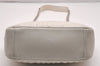 Authentic PRADA Leather Nappa Chain Shoulder Cross Body Bag Purse White 4825J