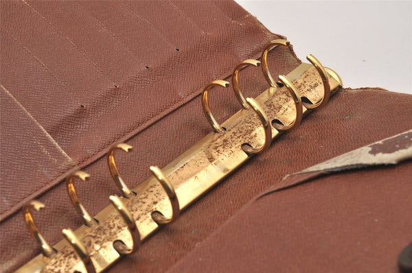 Authentic Louis Vuitton Monogram Agenda MM Notebook Cover R20004 LV Junk 4826I